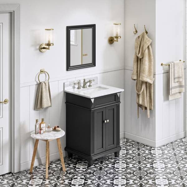 transitional single sink vanity