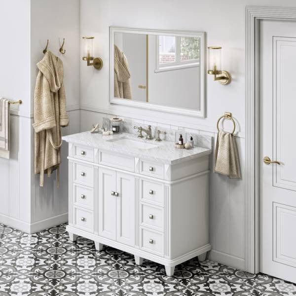 transitional single sink vanity