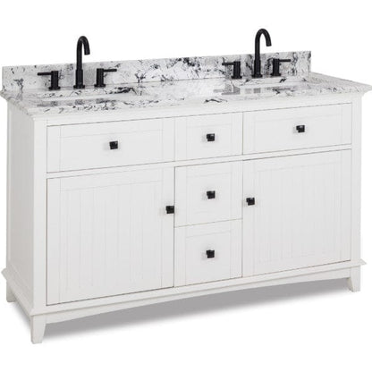 Jeffrey Alexander Savino 60 White Contemporary Vanity