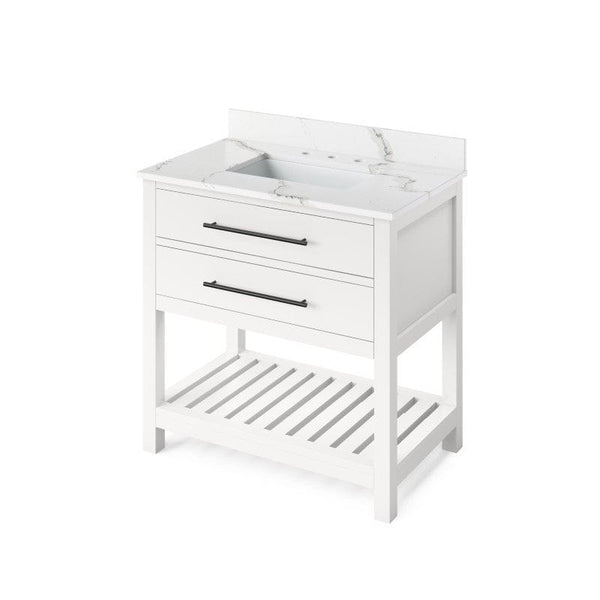 white 36 inch single sink vanity