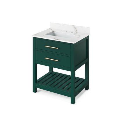 Forest Green Bathroom Vanity