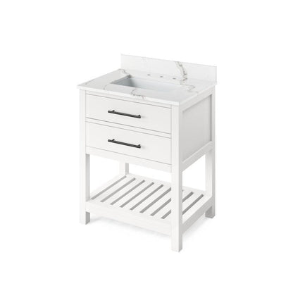 freestanding white bathroom vanity