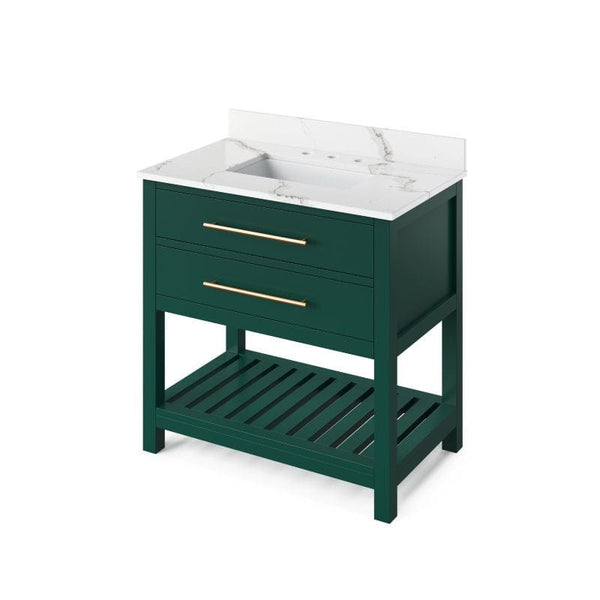 Forest Green Single Sink Vanity