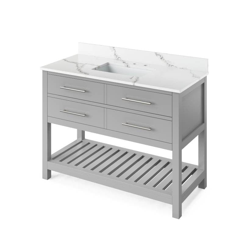 48 inch grey single sink vanity