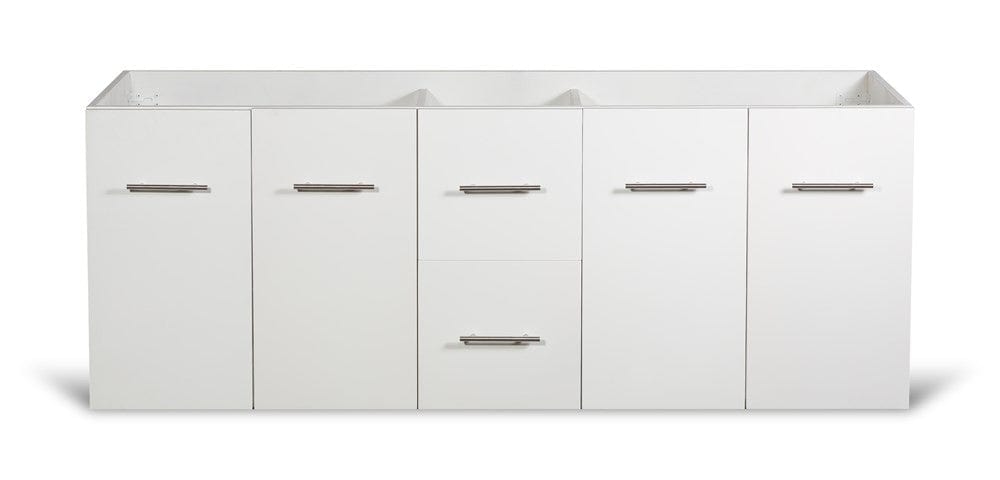 Lexora Amelie 60" White Vanity Cabinet Only