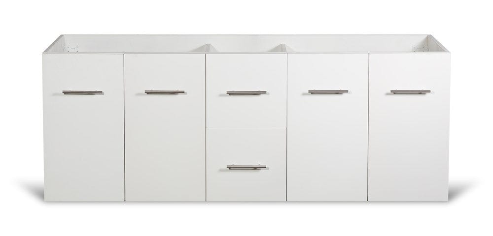 Lexora Amelie 60 White Vanity Cabinet Only