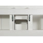 Lexora Amelie 60" White Vanity Cabinet Only