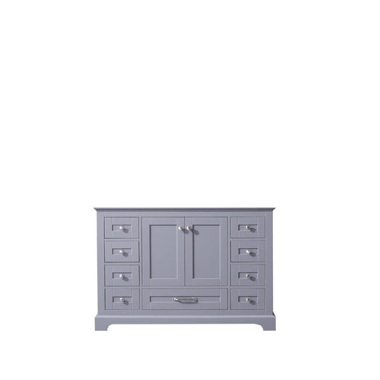 Lexora Dukes 48" Dark Grey Vanity Cabinet Only
