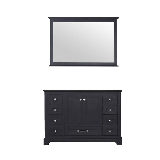 Lexora Vanities Lexora Dukes 48" Espresso Single Vanity | No Top | 46" Mirror