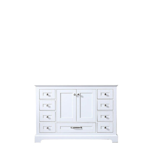 Lexora Dukes 48" White Vanity Cabinet Only