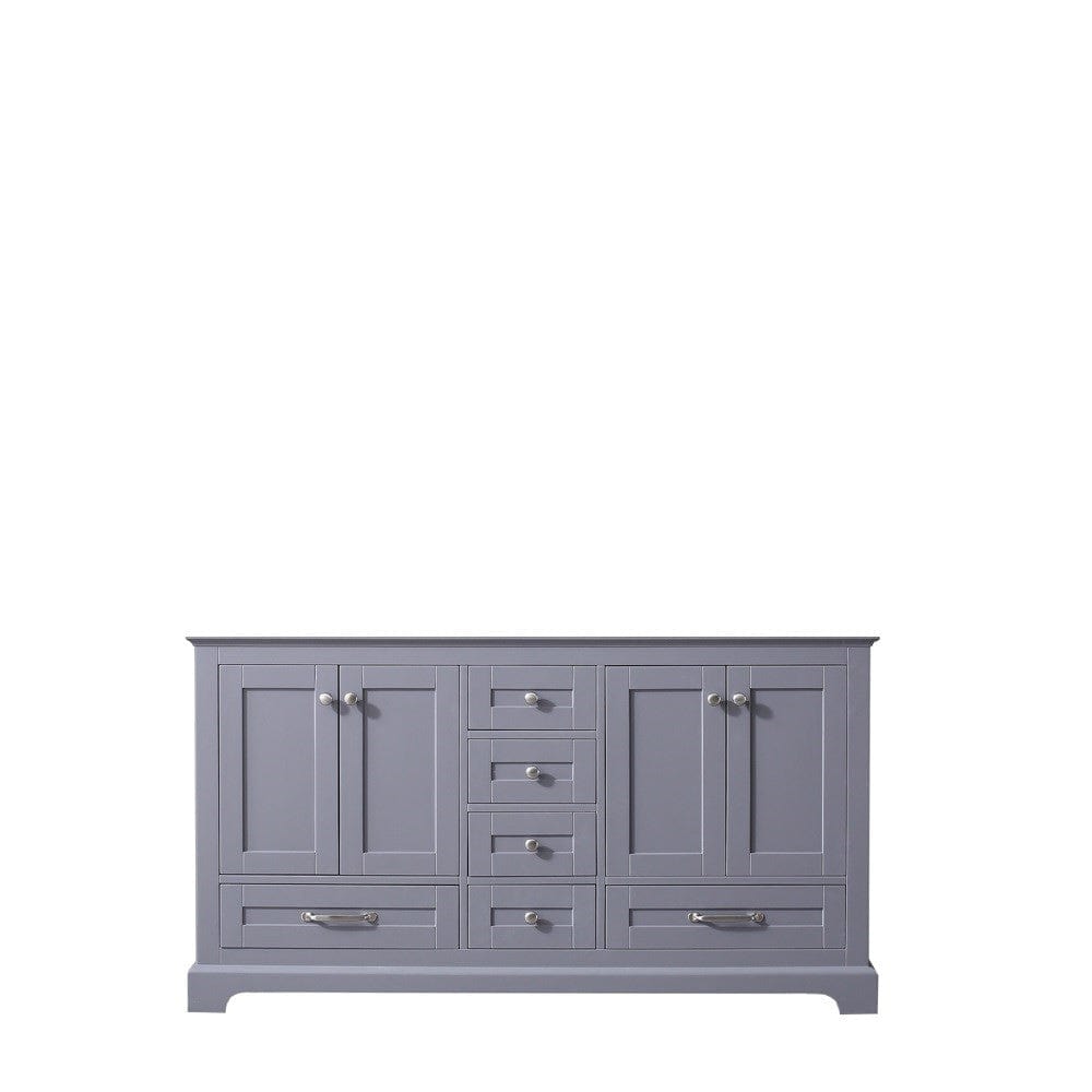 Lexora Dukes 60" Dark Grey Vanity Cabinet Only