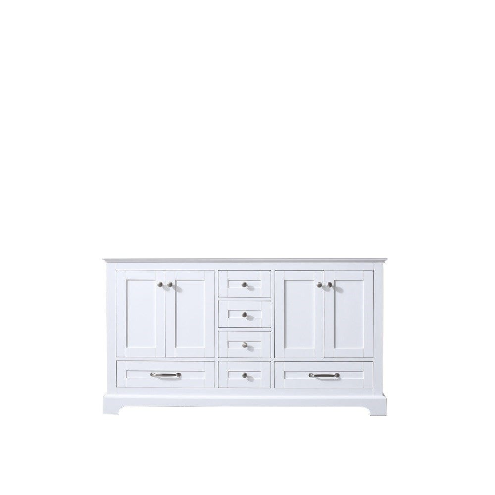 Lexora Dukes 60" White Vanity Cabinet Only