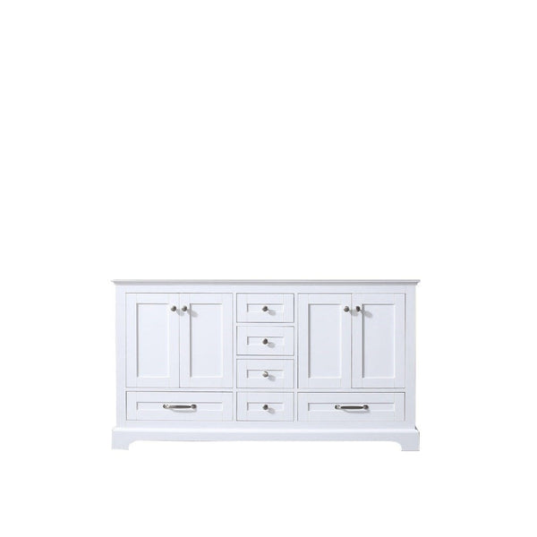 Lexora Dukes 60 White Vanity Cabinet Only