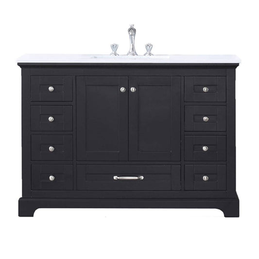 Lexora Vanities Lexora Dukes Modern 48" Espresso Single Sink Vanity