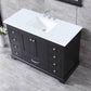 Lexora Dukes Modern 48" Espresso Single Sink Vanity Set