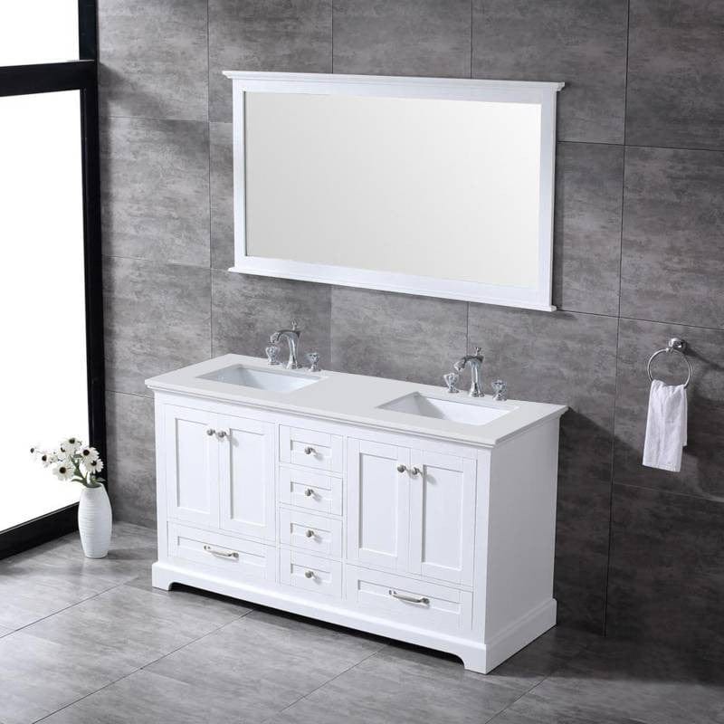 white quartz vanity top