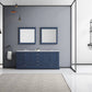 navy blue freestanding bathroom vanity set