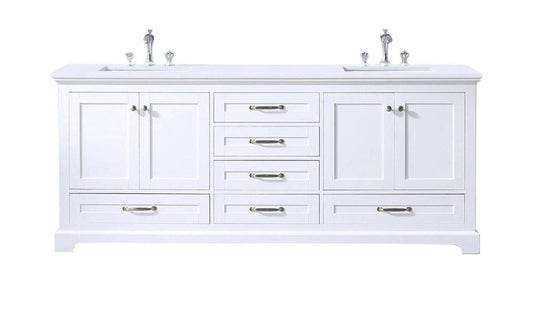 80 inch white bathroom vanity