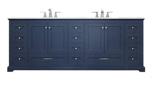 navy blue bathroom vanity