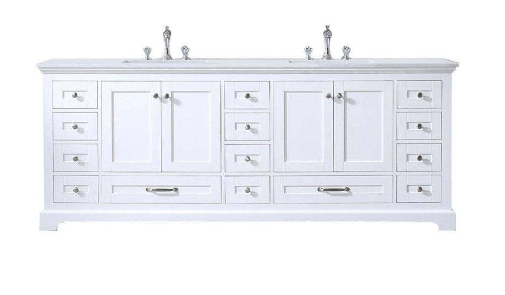 white 84 inch bathroom vanity