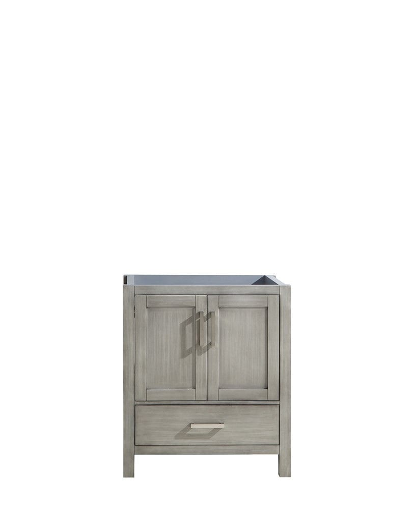 Lexora Jacques 30" Distressed Grey Vanity Cabinet Only
