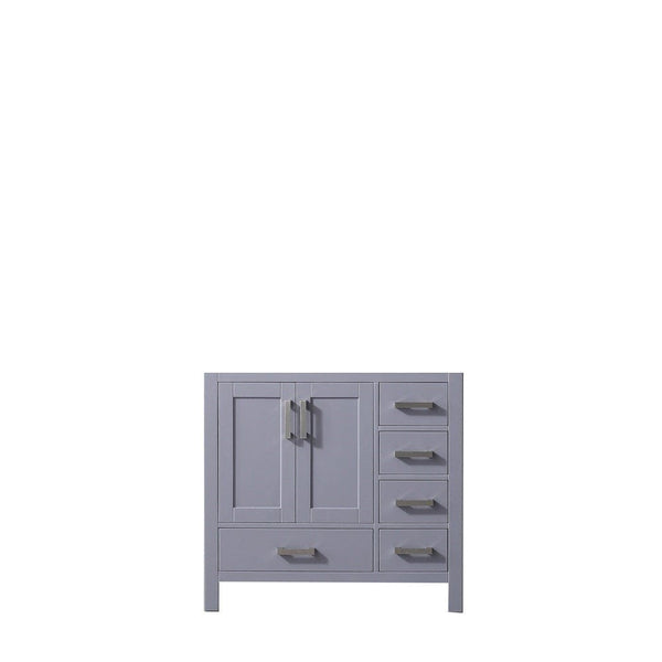 Lexora Jacques 36 Dark Grey Vanity Cabinet Only - Left Version