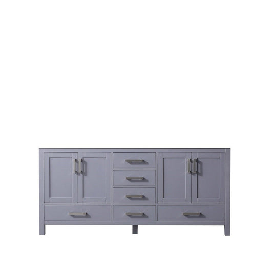 Lexora Jacques 72" Dark Grey Vanity Cabinet Only