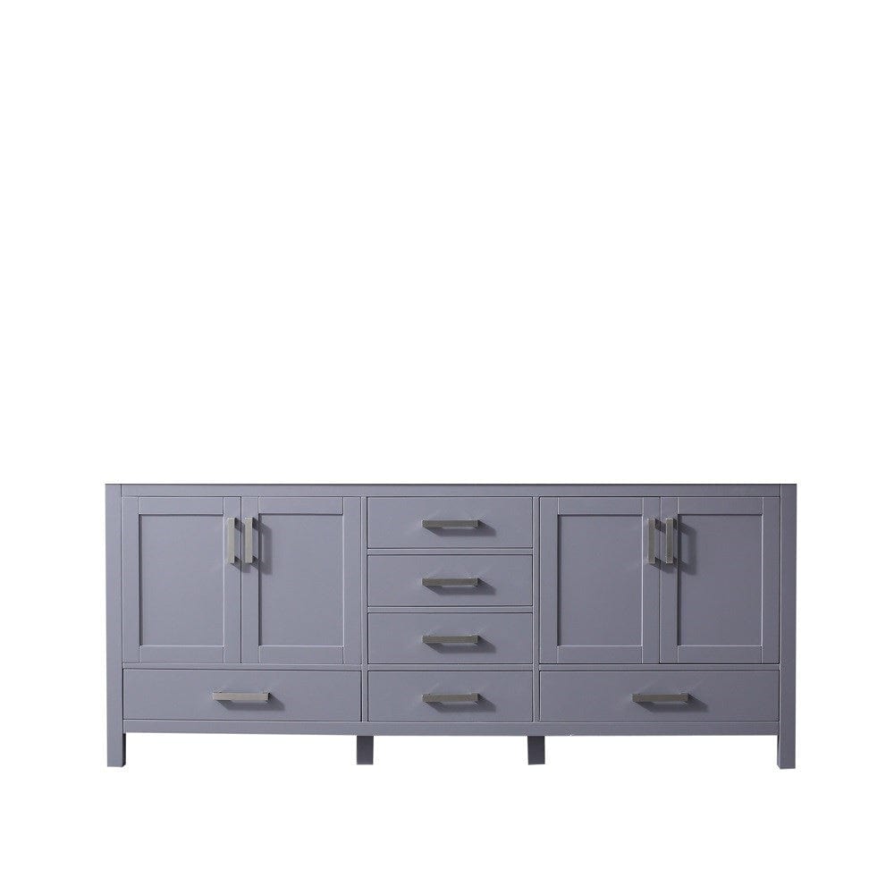 Lexora Jacques 80" Dark Grey Vanity Cabinet Only