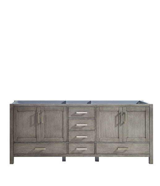 Lexora Jacques 80 Distressed Grey Vanity Cabinet Only