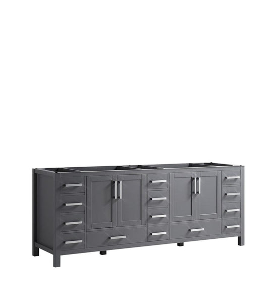Lexora Jacques 84 Dark Grey Vanity Cabinet Only