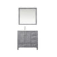 36 inch distressed grey bathroom vanity w/ mirror