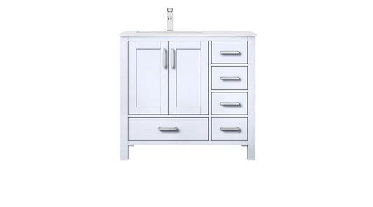 36 inch white bathroom vanity