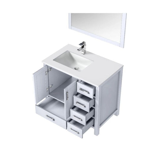 left offset bathroom vanity