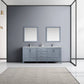 dark grey freestanding bathroom vanity set