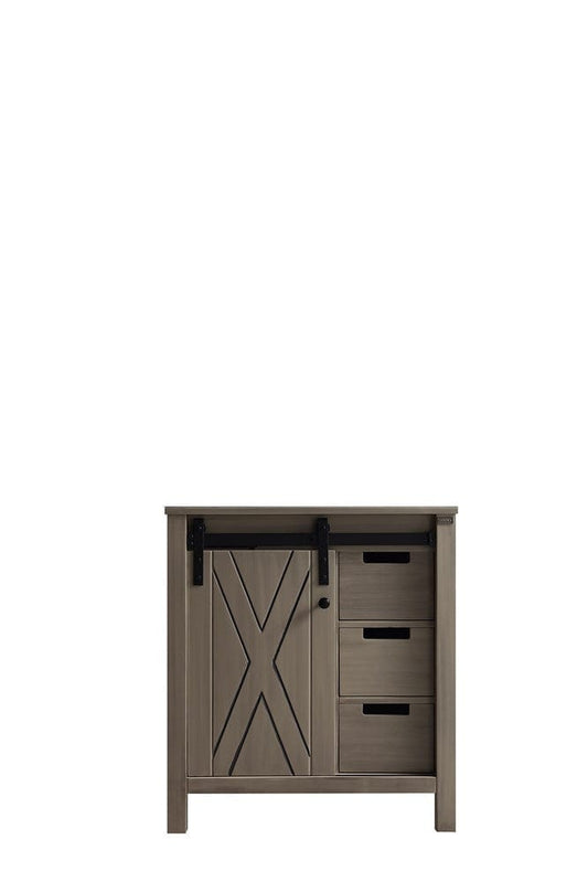Lexora Marsyas 30" Ash Grey Vanity Cabinet Only