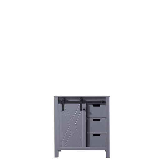 Lexora Marsyas 30" Dark Grey Vanity Cabinet Only