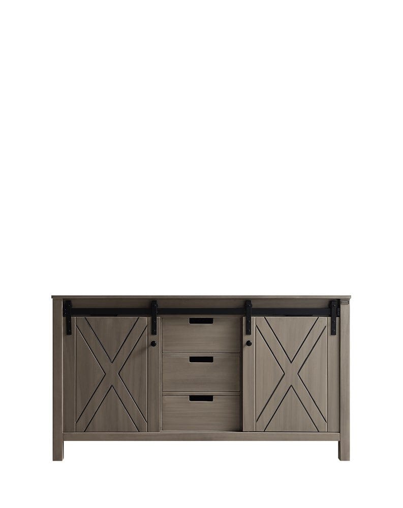 Lexora Marsyas 60" Ash Grey Vanity Cabinet Only