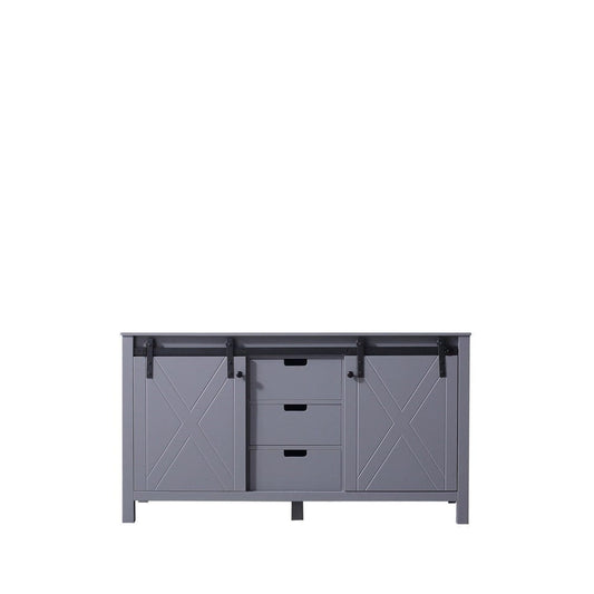 Lexora Marsyas 60" Dark Grey Vanity Cabinet Only