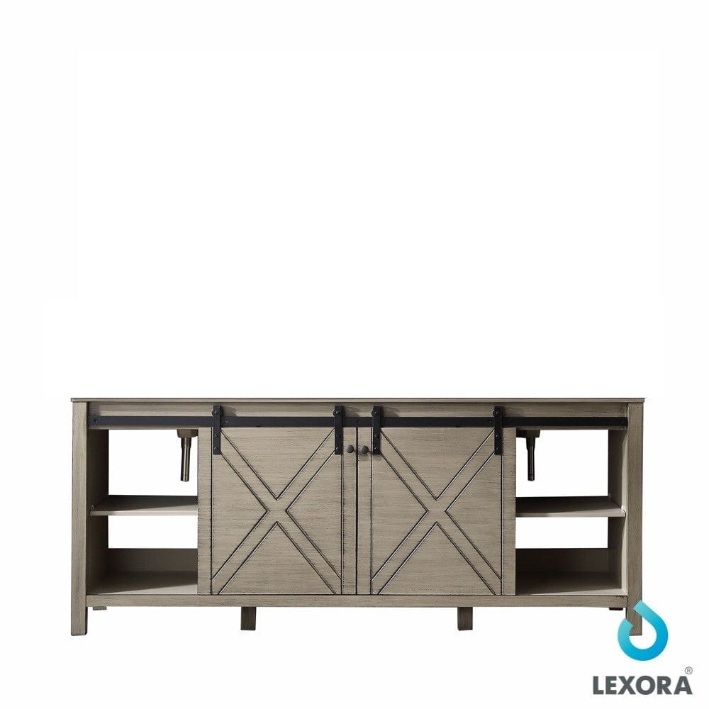 Lexora Marsyas 80" Ash Grey Vanity Cabinet Only