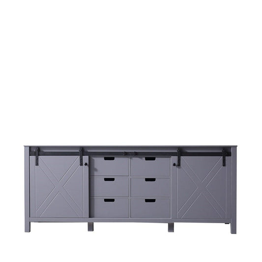 Lexora Marsyas 80" Dark Grey Vanity Cabinet Only
