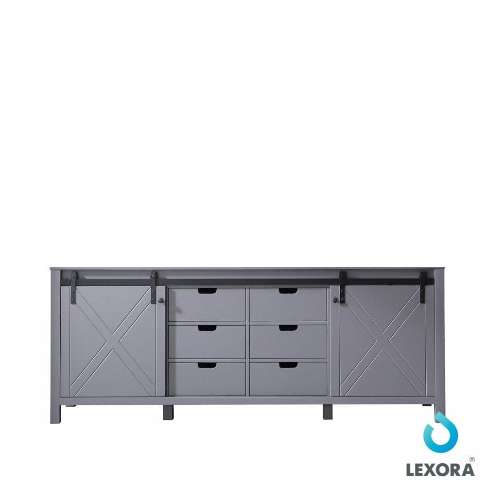 Lexora Marsyas 84" Dark Grey Vanity Cabinet Only