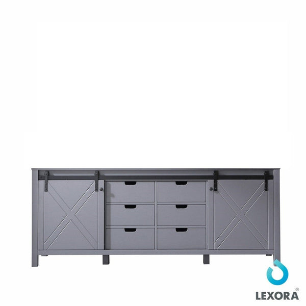 Lexora Marsyas 84 Dark Grey Vanity Cabinet Only
