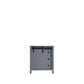 Lexora Marsyas Veluti 30" Dark Grey Vanity Cabinet Only