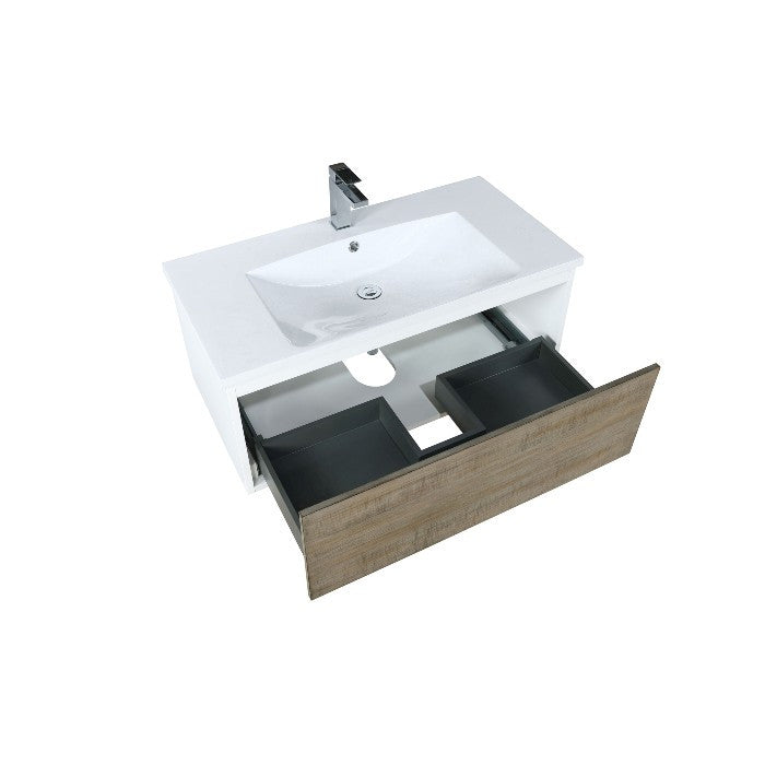 rectangle sink bathroom vanity set