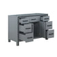 Ziva Transitional Dark Grey 48" Vanity Cabinet Only | LZV352248SB00000