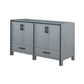 Ziva Transitional Dark Grey 60" Vanity Cabinet Only | LZV352260SB00000