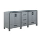 Ziva Transitional Dark Grey 72" Vanity Cabinet Only | LZV352272SB00000