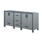 Ziva Transitional Dark Grey 72" Vanity Cabinet Only | LZV352272SB00000