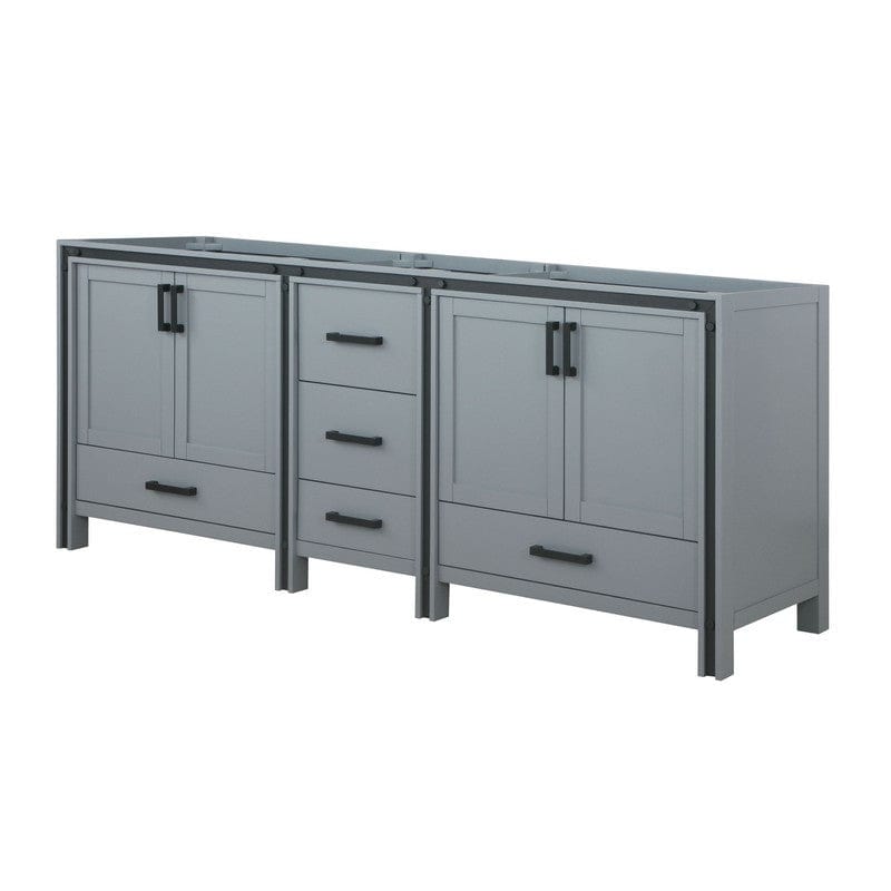 Ziva Transitional Dark Grey 84" Vanity Cabinet Only | LZV352284SB00000