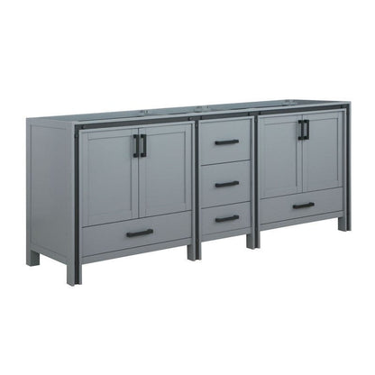 Ziva Transitional Dark Grey 84" Vanity Cabinet Only | LZV352284SB00000